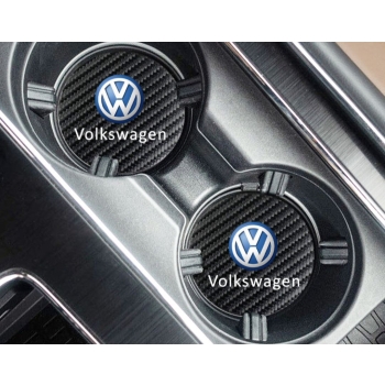 Podkładka antypoślizgowa pod kubki carbon z logo komplet 2 szt