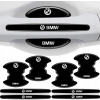 Czarne ochronne naklejki pod klamki do Wszystkich Marek Samochodów