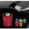 Nakrętki na wentyle SKODA srebrne kapturki aluminiowe zestaw 4 szt