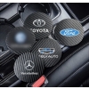 Podkładka antypoślizgowa pod kubki carbon z logo komplet 2 szt