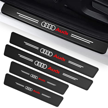 PROMOCJA Naklejki ochronne grube karbonowe na progi komplet DARMOWA DOSTAWA