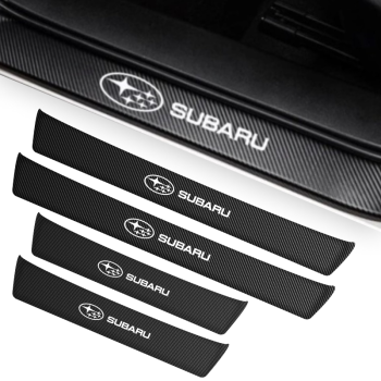 PROMOCJA Naklejki ochronne grube karbonowe na progi komplet DARMOWA DOSTAWA