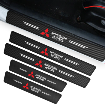 PROMOCJA Naklejki ochronne grube karbonowe na progi komplet DARMOWA DOSTAWA