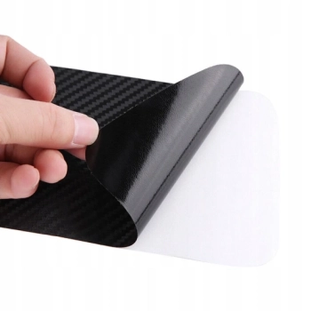 Naklejka karbonowa ochronna na bagażnik zderzak samochodu