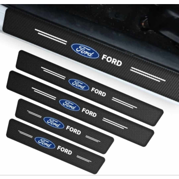 PROMOCJA Naklejki ochronne grube karbonowe na progi komplet DARMOWA DOSTAWA