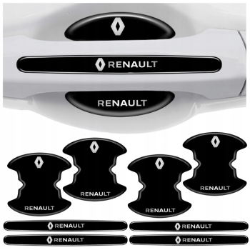 Czarne ochronne naklejki pod klamki do Wszystkich Marek Samochodów