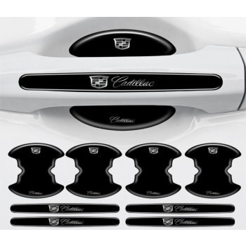 Czarne ochronne naklejki pod klamki do Wszystkich Marek Samochodów