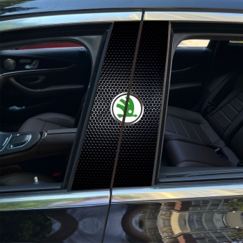 Naklejki na słupek drzwi Różne Marki komplet dwie strony OKAZJA -70%