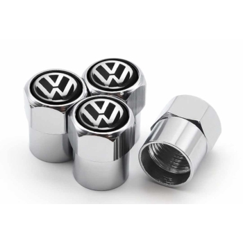 Nakrętki na wentyle kapturki aluminiowe komplet 4 szt