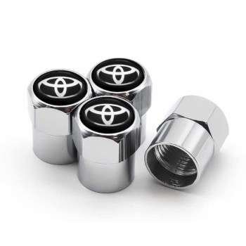 Nakrętki na wentyle kapturki aluminiowe komplet 4 szt