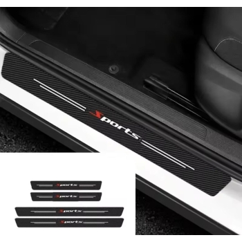 PROMOCJA Naklejki ochronne karbonowe na progi SPORT komplet