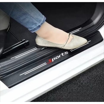 PROMOCJA Naklejki ochronne karbonowe na progi SPORT komplet