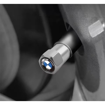 Nakrętki na wentyle BMW kapturki aluminiowe zestaw 4 szt