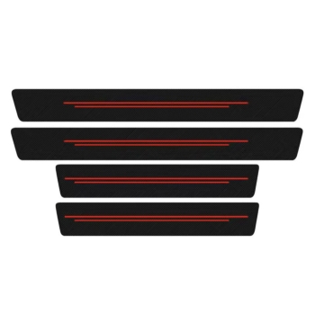 Naklejki ochronne karbonowe na progi samochodowe