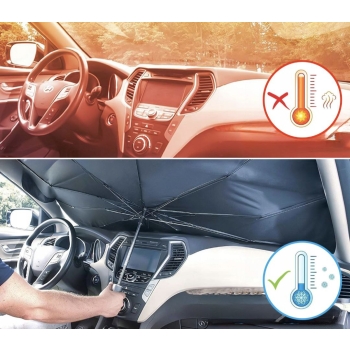 Osłona przeciwsłoneczna elegancki parasol do samochodu na przednią szybę NOWOŚĆ