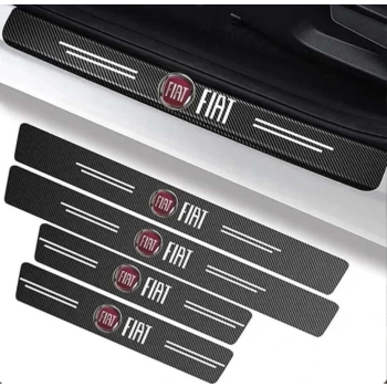 PROMOCJA Naklejki ochronne grube karbonowe na progi komplet DARMOWA DOSTAWA