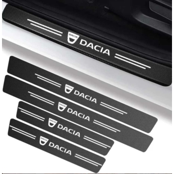 PROMOCJA Naklejki ochronne grube karbonowe na progi komplet DARMOWA DOSTAWA