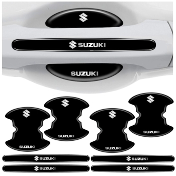 Czarne ochronne naklejki pod klamki do Wszystkich Marek Samochodów