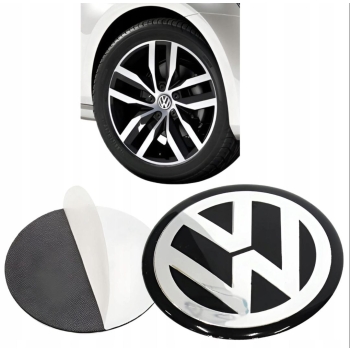 Emblemat znaczek na dekielek Volkswagen 4szt 56mm
